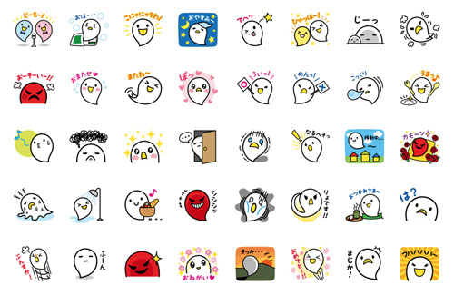 LINEクリエイターズスタンプ「たましい2」